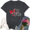Valentine's Day "Be Mine" Shirt for Women - Grey, Size M